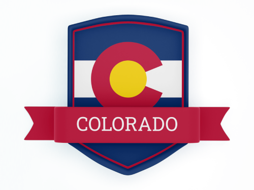Colorado State Flag in Shied