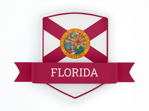Florida State Flag in Shied