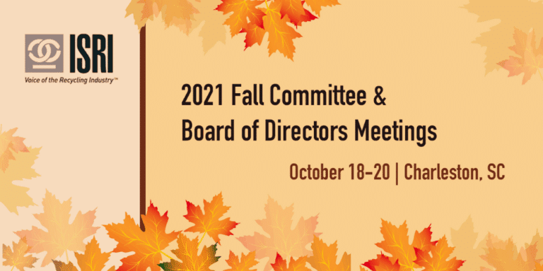 Highlights of Virtual Meetings at the 2021 ISRI Fall Meetings