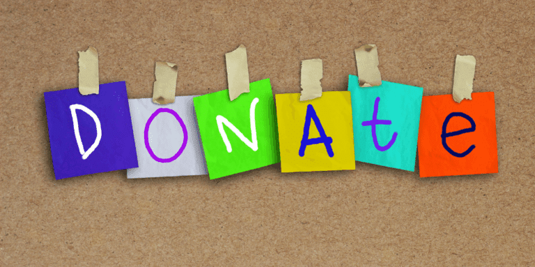 The word donate